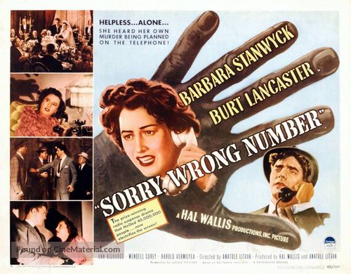 Sorry, Wrong Number - Movie Poster