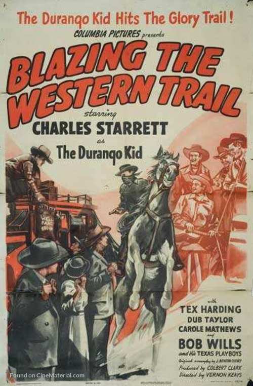 Blazing the Western Trail - Movie Poster