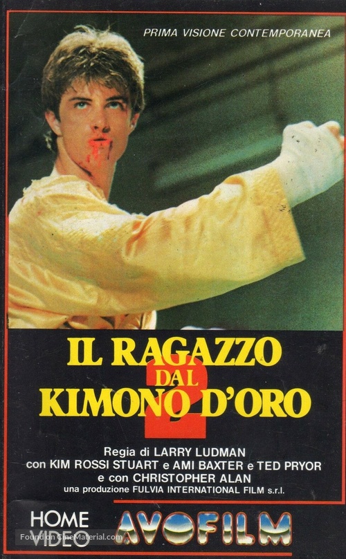 Il ragazzo dal kimono d&#039;oro 2 - Italian VHS movie cover