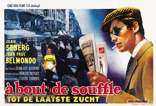 &Agrave; bout de souffle - Belgian Movie Poster