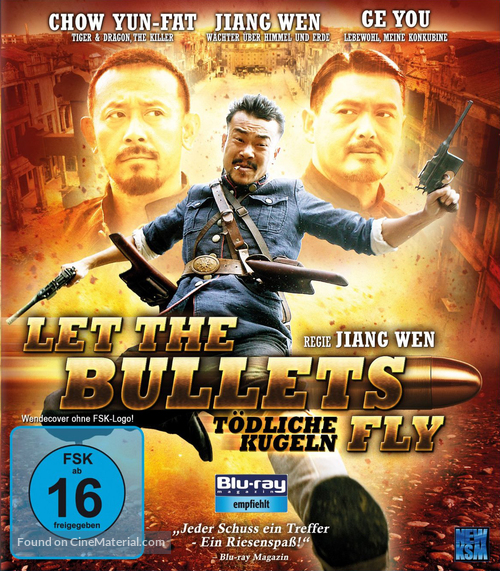 Rang zidan fei - German Blu-Ray movie cover