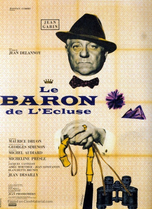 Le baron de l&#039;&eacute;cluse - French Movie Poster