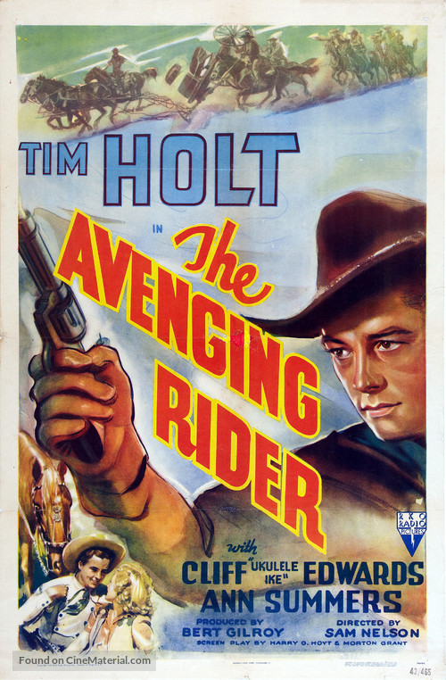 The Avenging Rider - Movie Poster