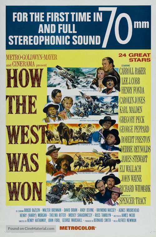 How the West Was Won - Re-release movie poster