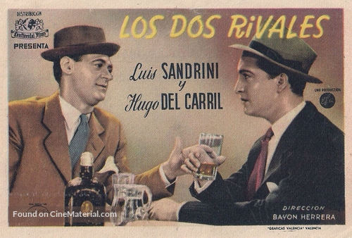 Los dos rivales - Spanish Movie Poster