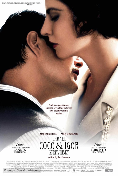 Coco Chanel &amp; Igor Stravinsky - Canadian Movie Poster