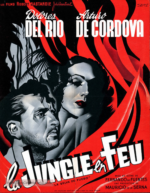 La selva de fuego - French Movie Poster