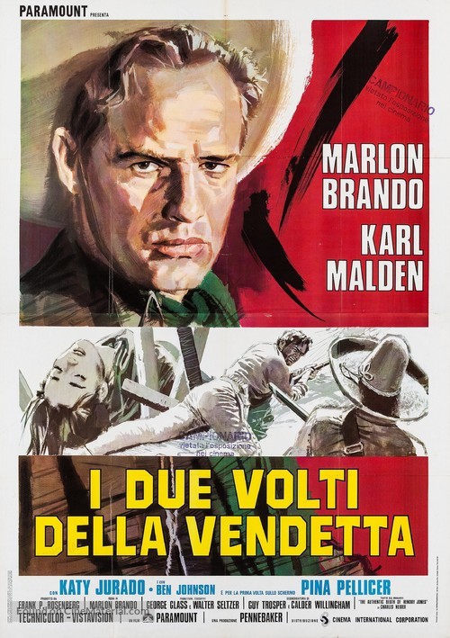 One-Eyed Jacks - Italian Movie Poster