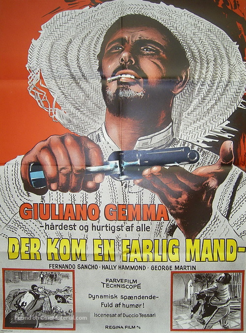 Una pistola per Ringo - Danish Movie Poster