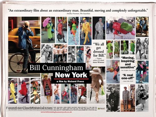 Bill Cunningham New York - British Movie Poster