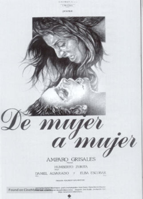 De mujer a mujer - Venezuelan Movie Poster