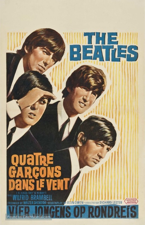 A Hard Day&#039;s Night - Belgian Movie Poster