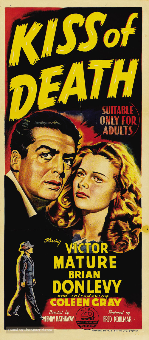 Kiss of Death - Australian Movie Poster