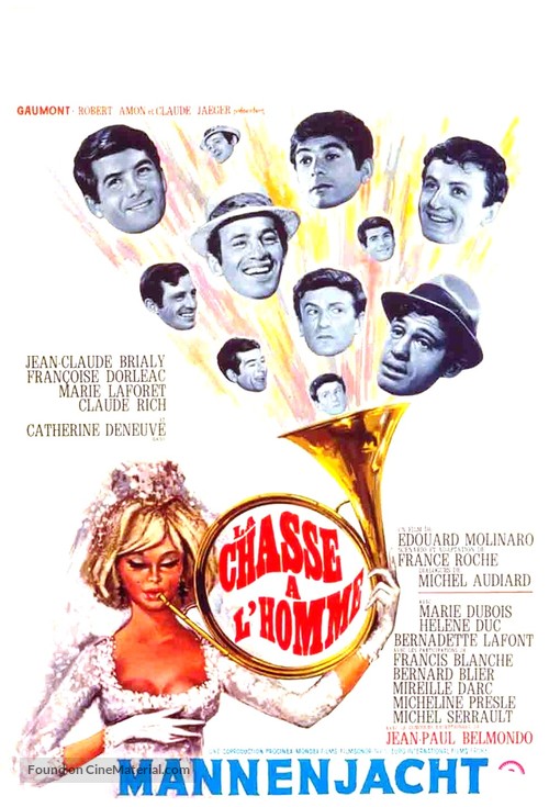 La chasse &agrave; l&#039;homme - Belgian Movie Poster