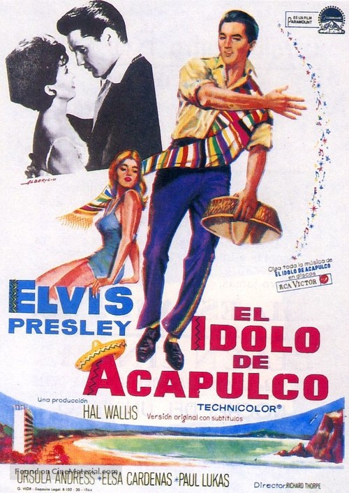 Fun in Acapulco - Spanish Movie Poster