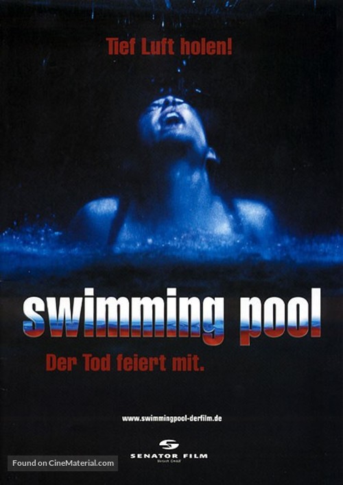 Swimming Pool - Der Tod feiert mit - German Movie Poster