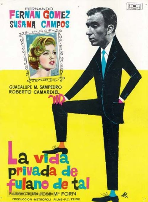 Vida privada de Fulano de Tal, La - Spanish Movie Poster