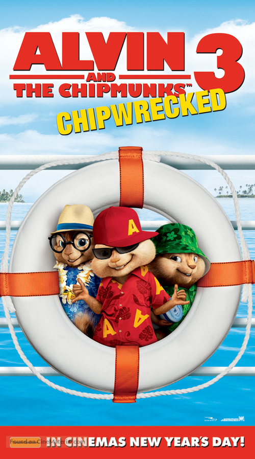 Alvin and the Chipmunks: Chipwrecked - Australian Movie Poster