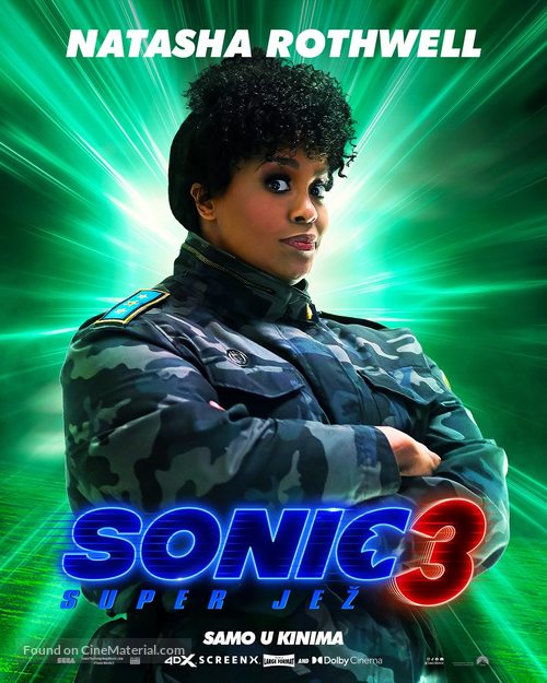 Sonic the Hedgehog 3 - Croatian Movie Poster