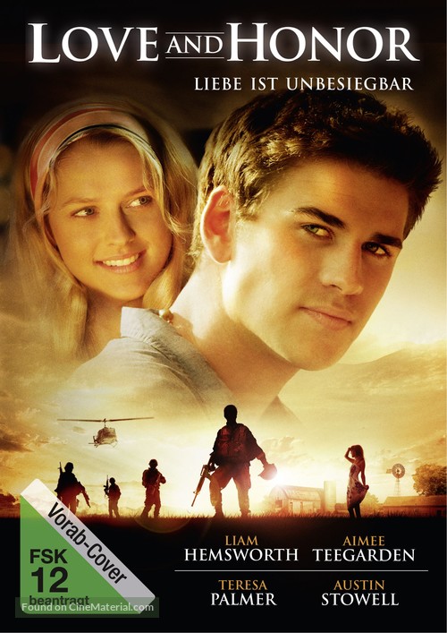 Love and Honor - German DVD movie cover