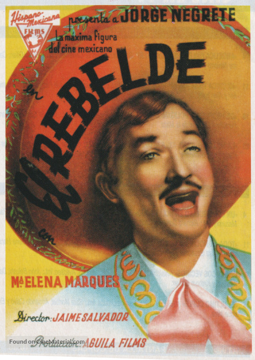 El rebelde (Romance de anta&ntilde;o) - Spanish Movie Poster