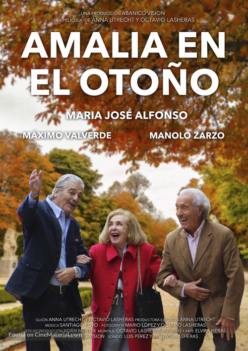 Amalia en el oto&ntilde;o - Spanish Movie Poster