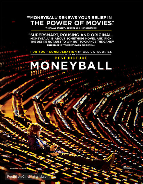 Moneyball - For your consideration movie poster