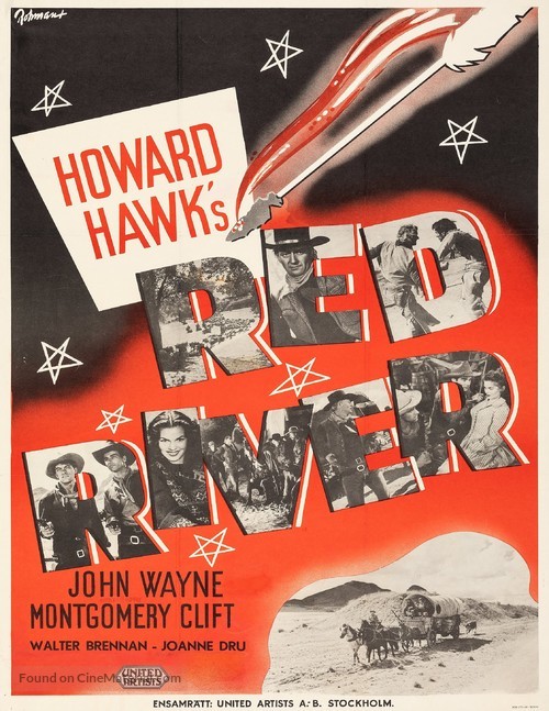 Red River - Swedish Movie Poster