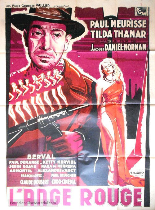 L&#039;ange rouge - French Movie Poster