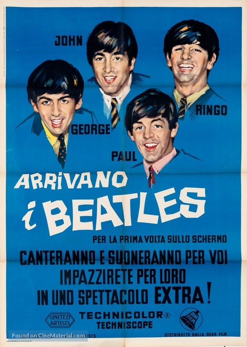 The Beatles Come to Town - Italian Movie Poster
