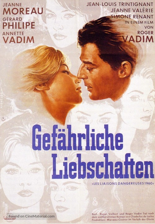 Les liaisons dangereuses - German Movie Poster