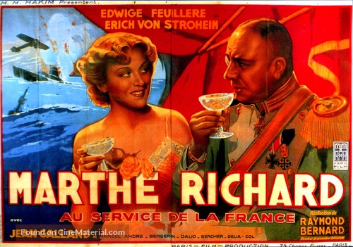 Marthe Richard au service de la France - French Movie Poster