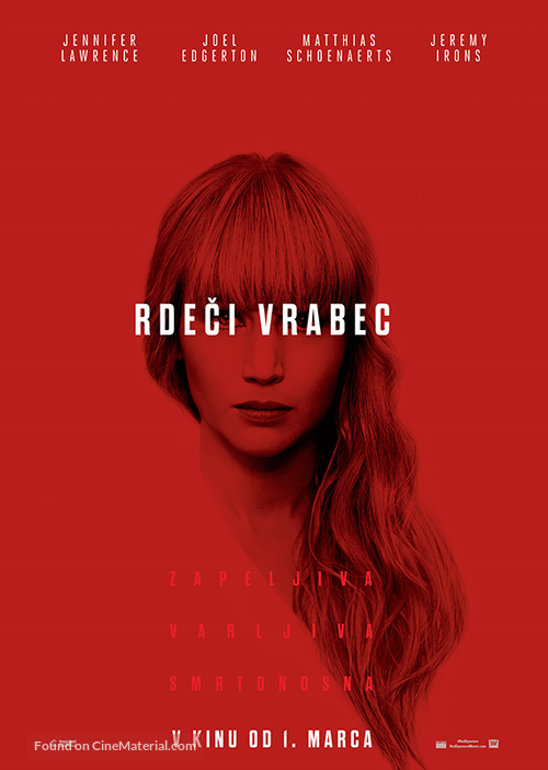 Red Sparrow - Slovenian Movie Poster