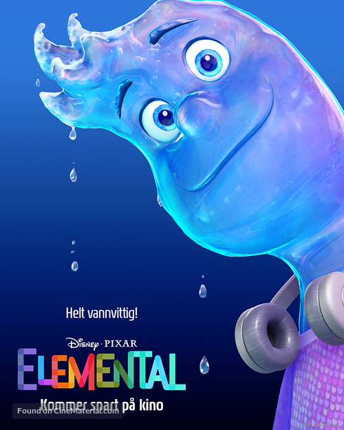 Elemental (2023) Norwegian movie poster