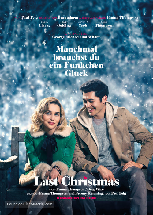 Last Christmas - German Movie Poster