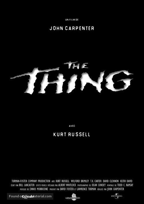 The Thing - French Re-release movie poster