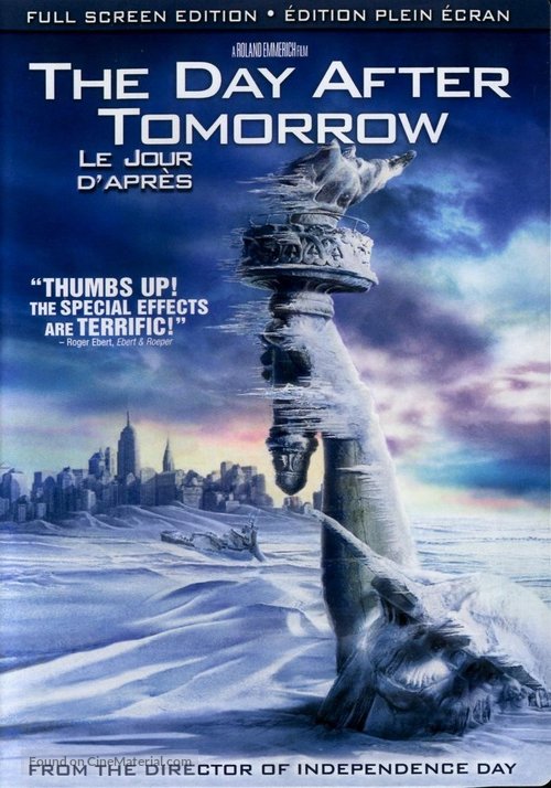 The Day After Tomorrow - Canadian DVD movie cover