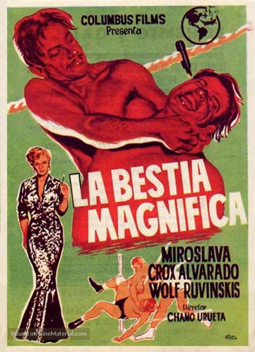 La bestia magnifica (Lucha libre) - Mexican Movie Poster