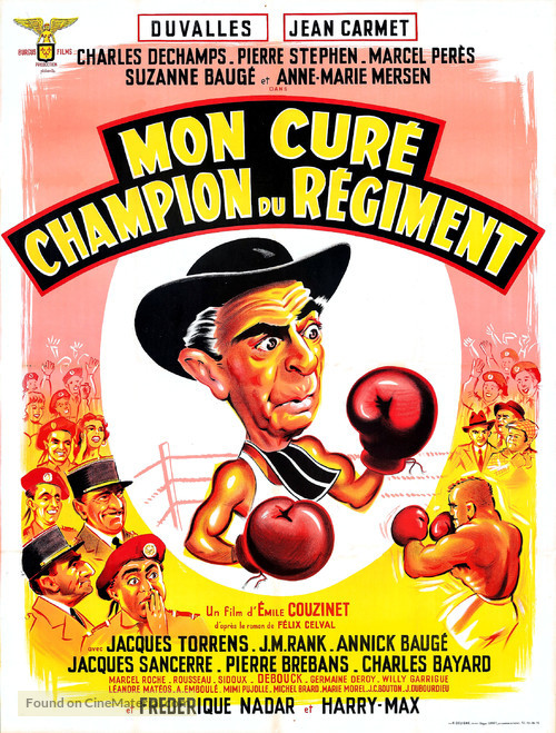 Mon cur&eacute; champion du r&eacute;giment - French Movie Poster