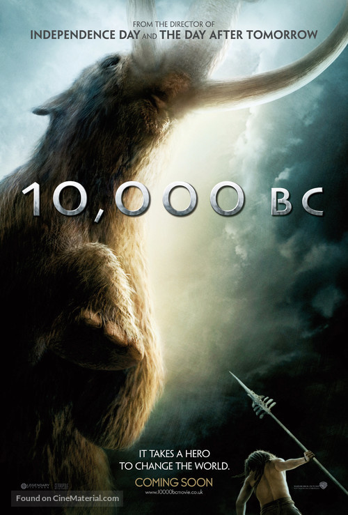 10,000 BC - British Movie Poster