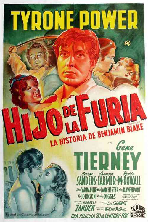 Son of Fury: The Story of Benjamin Blake - Argentinian Movie Poster