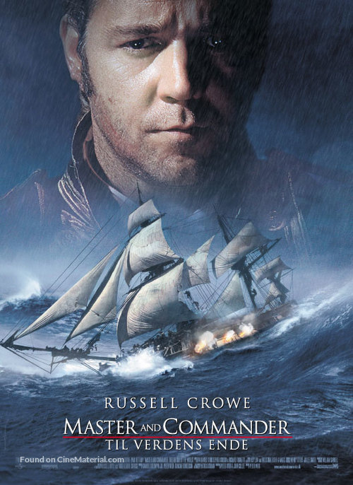 Master and Commander: The Far Side of the World - Danish Movie Poster