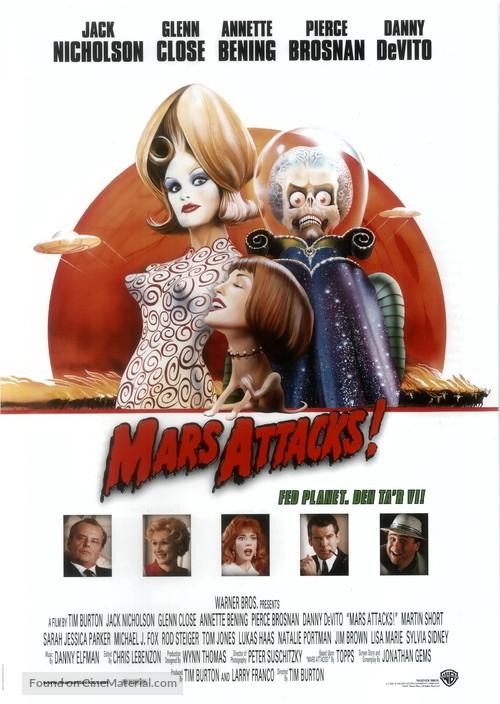 Mars Attacks! - Danish Movie Poster