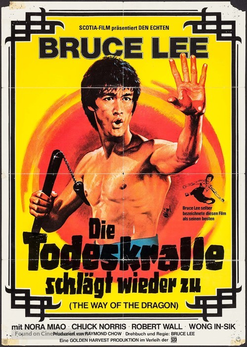 Meng long guo jiang - German Movie Poster