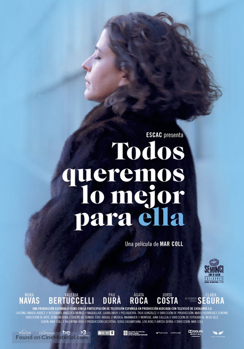 Tots volem el millor per a ella - Spanish Movie Poster