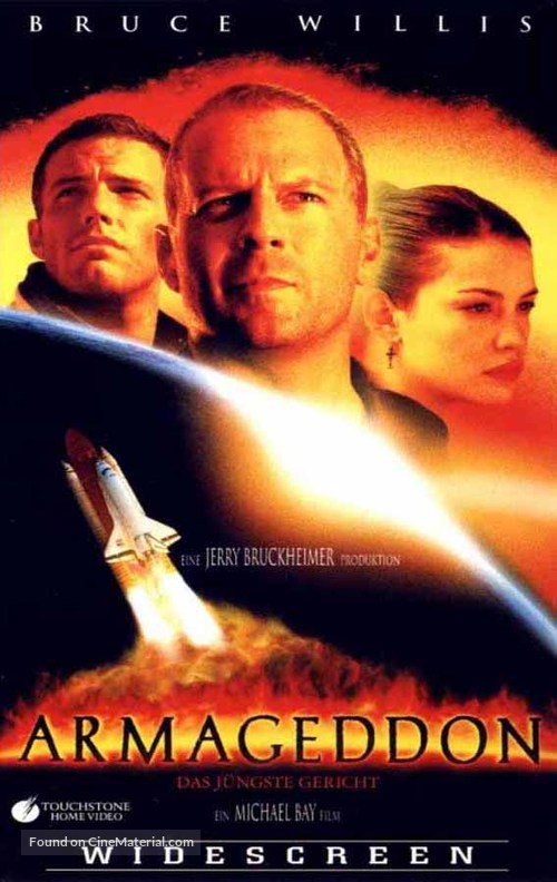 Armageddon - German VHS movie cover