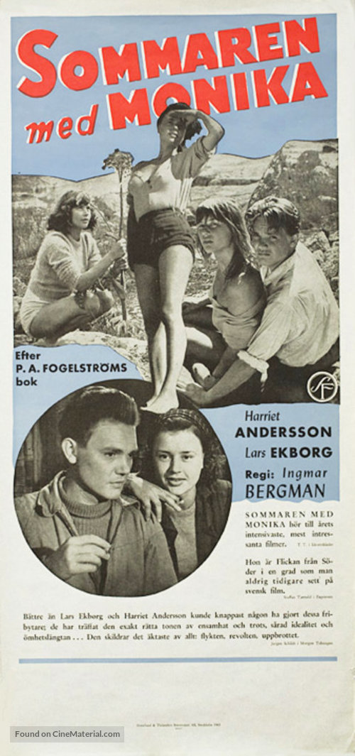 Sommaren med Monika - Swedish Movie Poster
