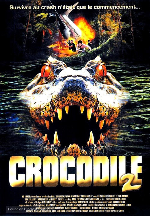 Crocodile 2: Death Swamp - French DVD movie cover