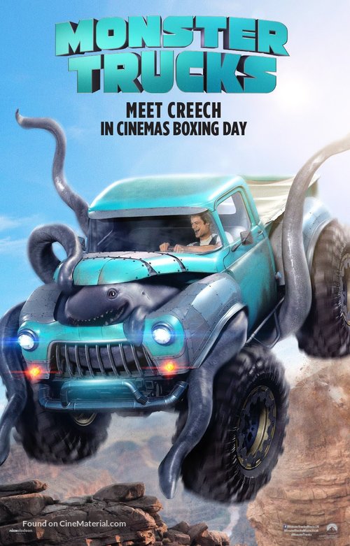 Monster Trucks - British Movie Poster