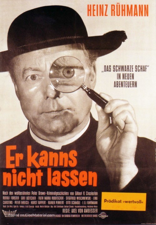 Er kann&#039;s nicht lassen - German Movie Poster